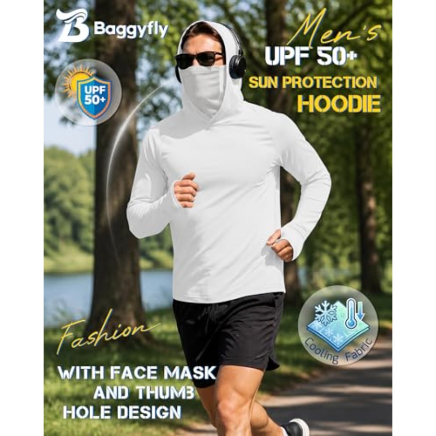 Men's UPF 50+ Sun Protection H - Fishing Hoodie recensione e prezzo