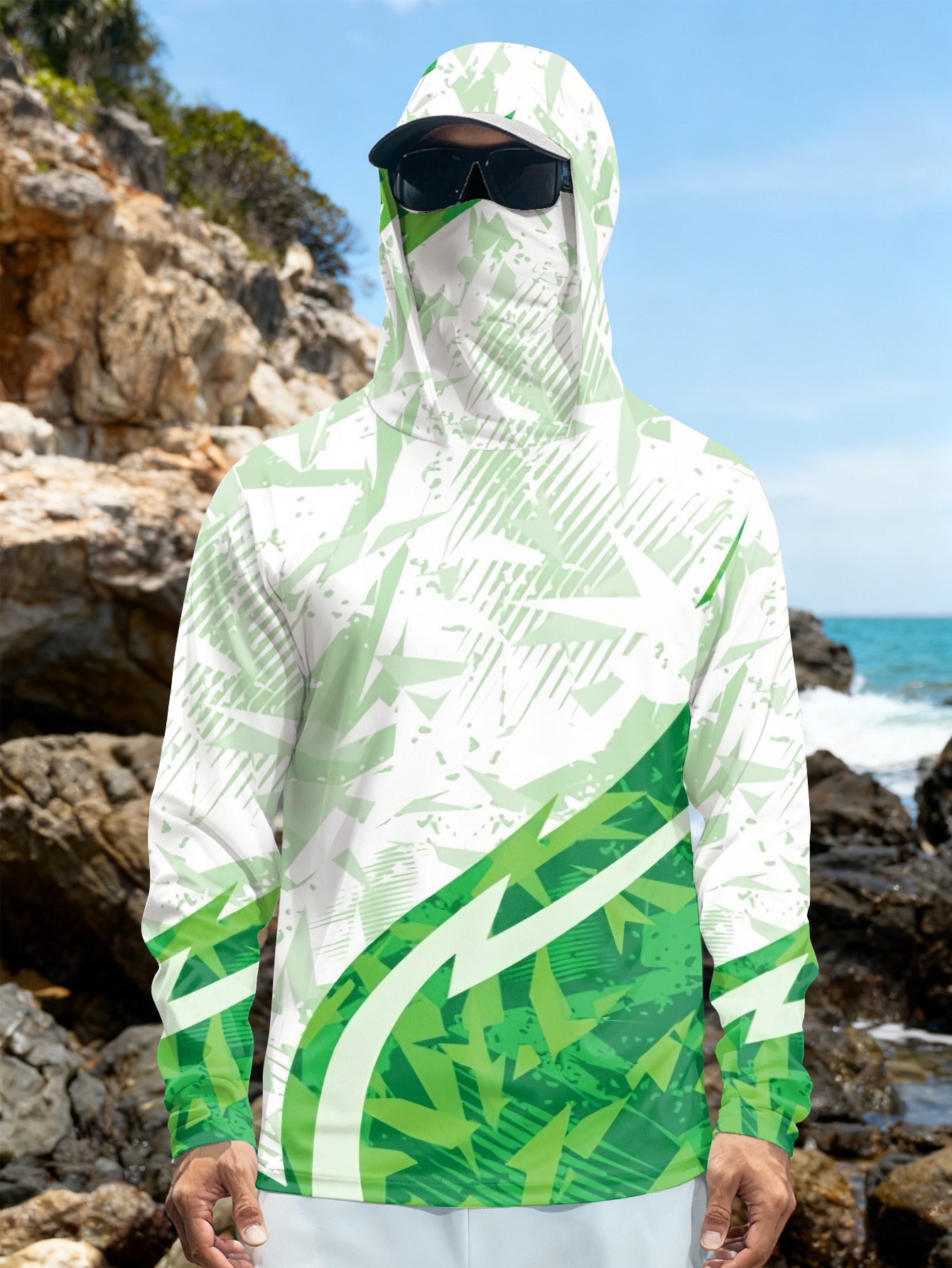 Men's Fishing Hooded Long-Slee - Fishing Shirt Uv Protection recensione e prezzo