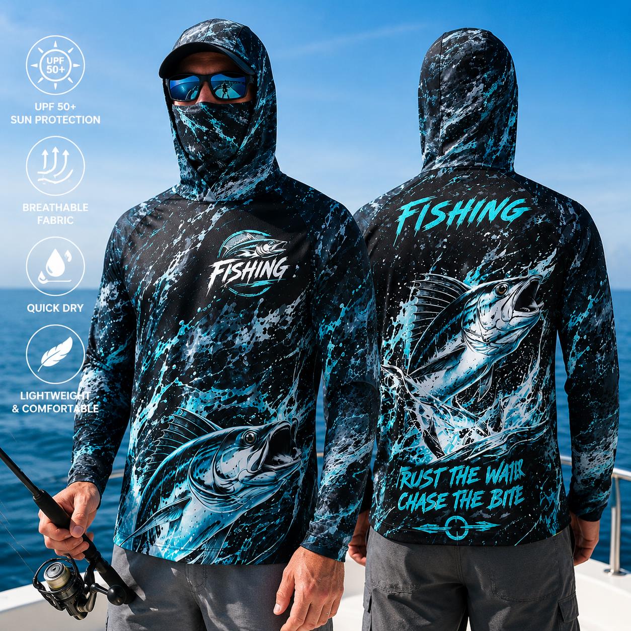 Men's Hooded Fishing Shirt UPF - Fishing Hoodie recensione e prezzo