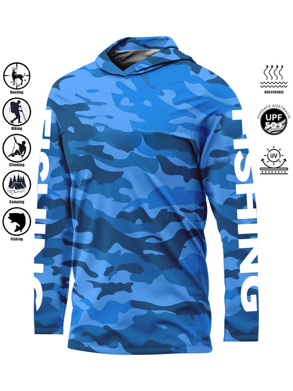 MALFC Hood Fishing Shirt Fishi - Fishing Shirt Uv Protection recensione e prezzo