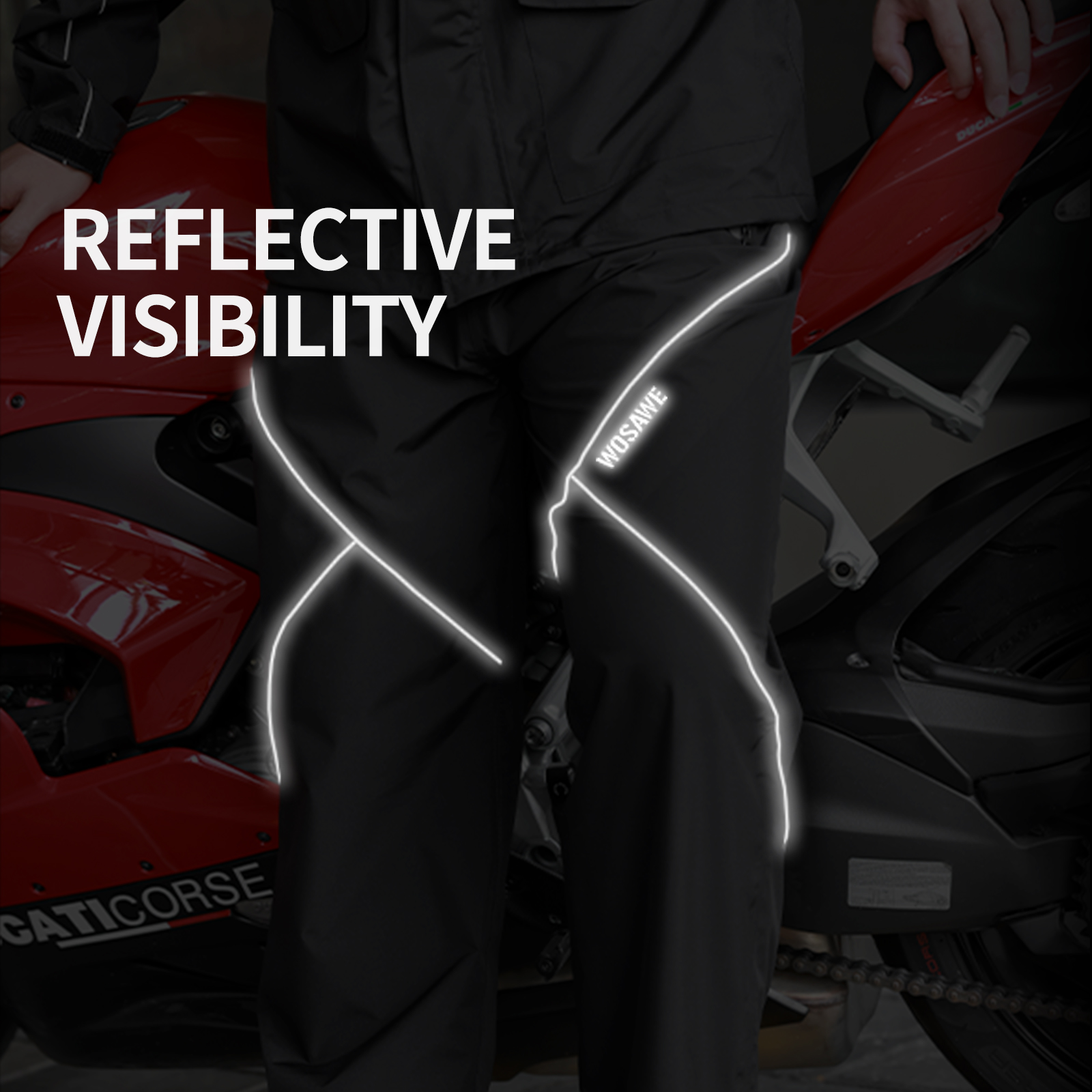 WOSAWE Cycling Rain Pants Wate - Fishing Rain Suit recensione e prezzo